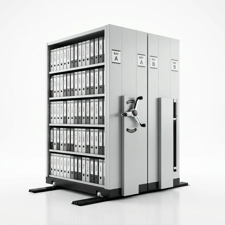Archivo rodante compacto para oficina